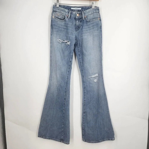 Joe's Jeans Women's Distressed Stardust Flair Houston Wash Size 24 - Picture 1 of 12
